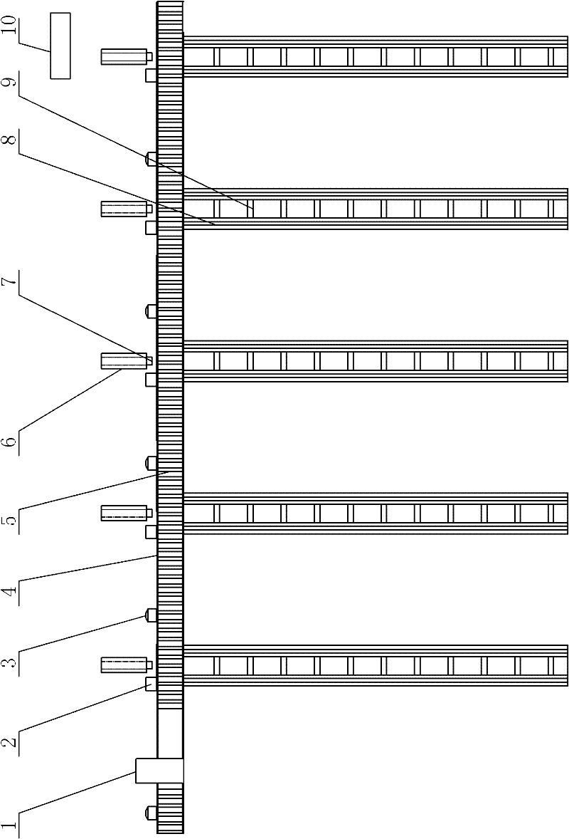 Production line for hydraulically assembling valve guide rod of cylinder cover