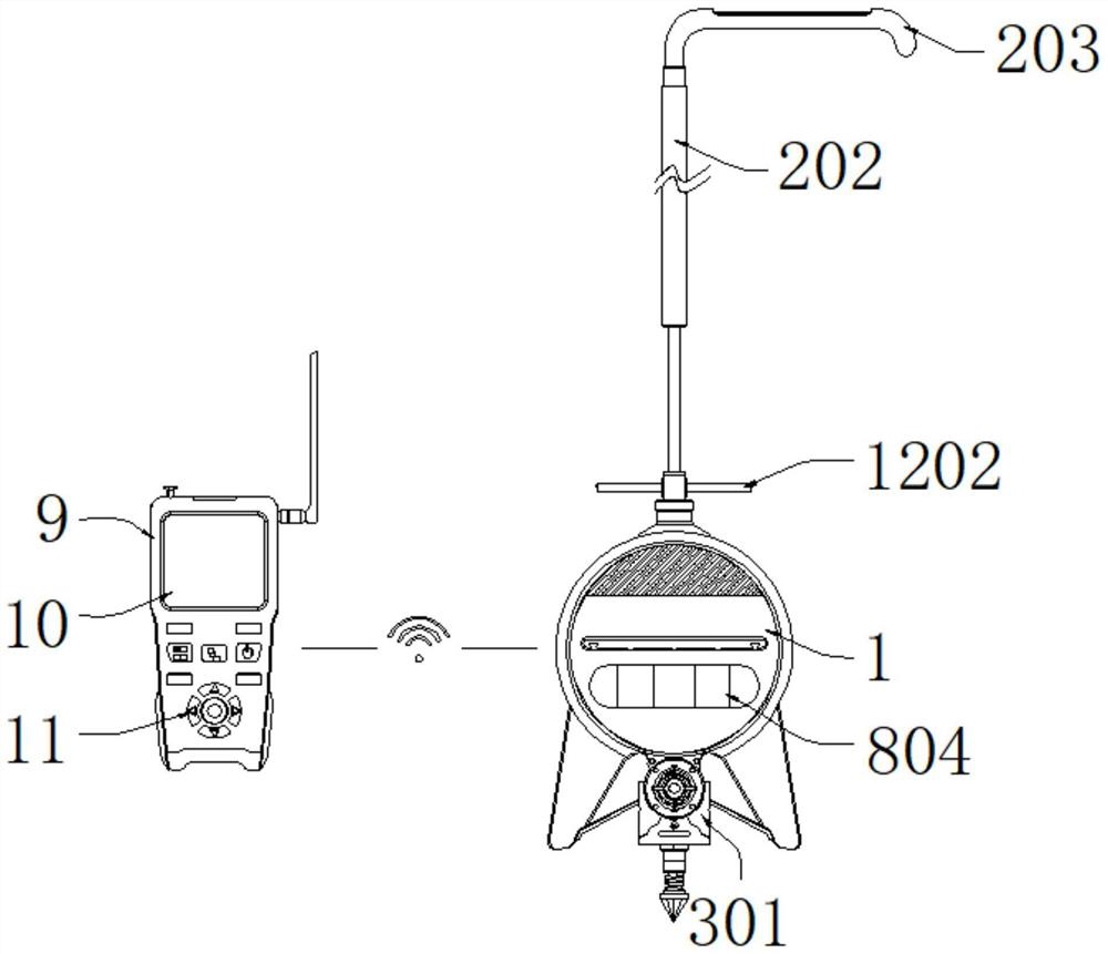 Water flow velocity detector for hydrogeological survey