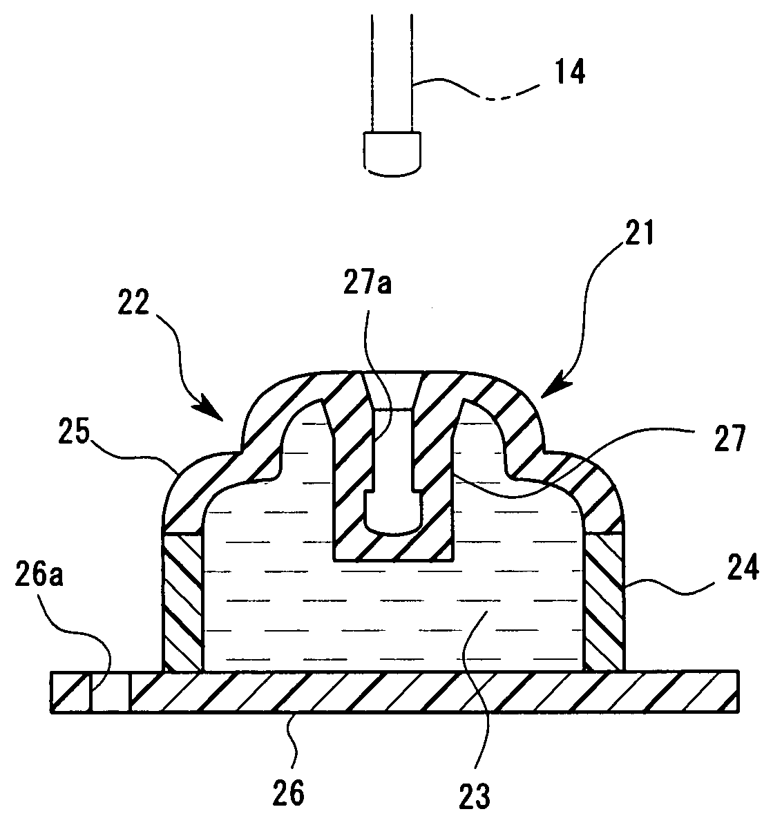 Viscous fluid-sealed damper