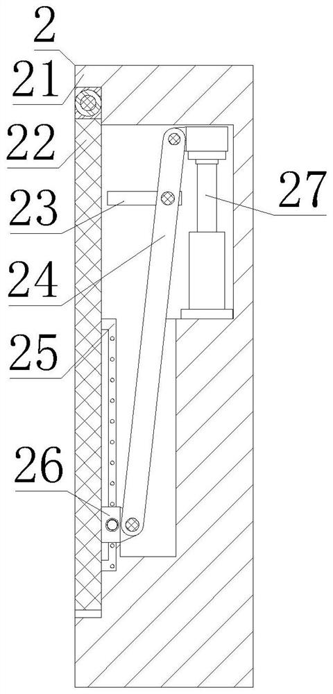 Road engineering detection device based on BIM