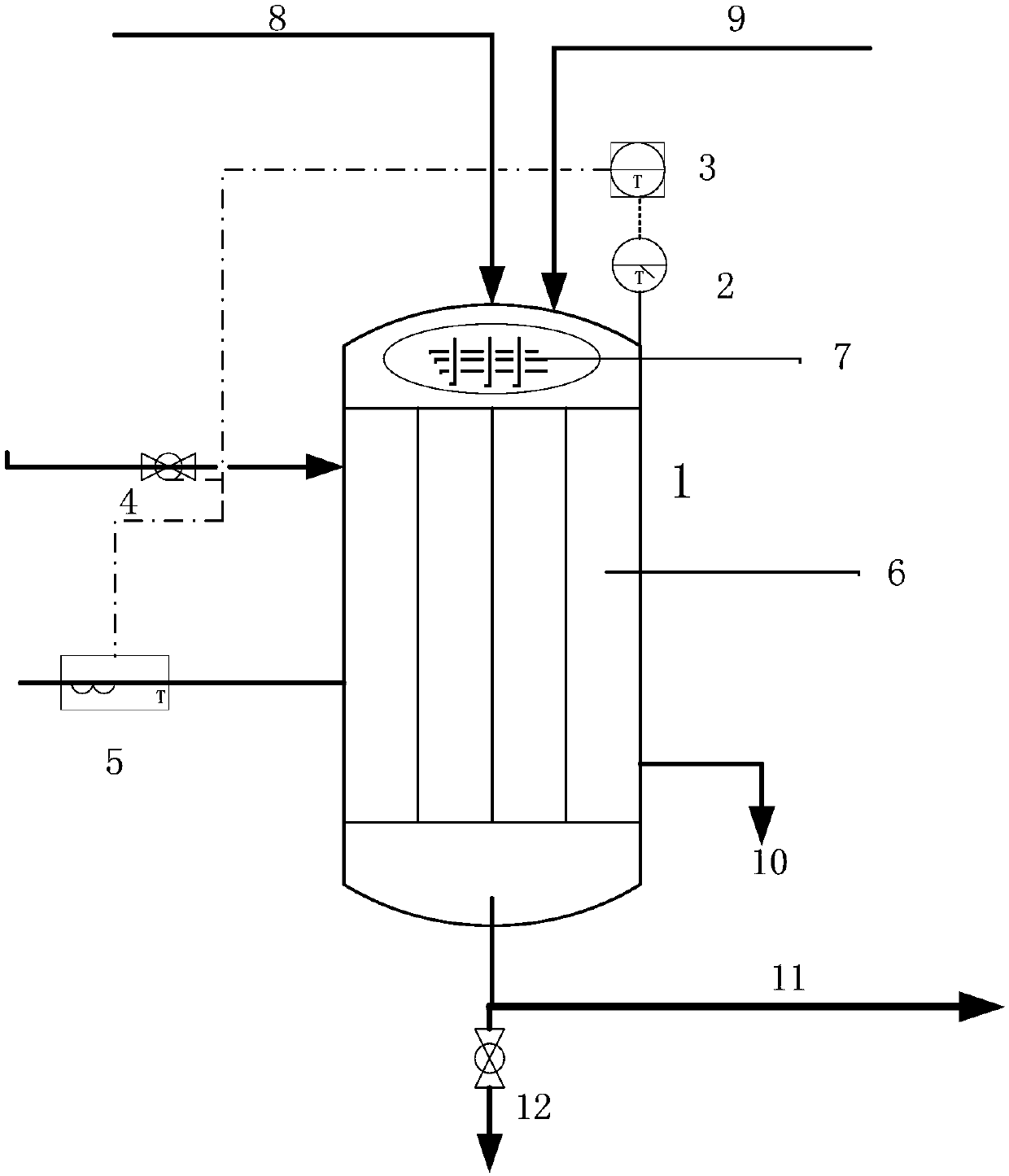 Device and method for treating hydrogen-containing purge gas by low-temperature catalytic oxidation