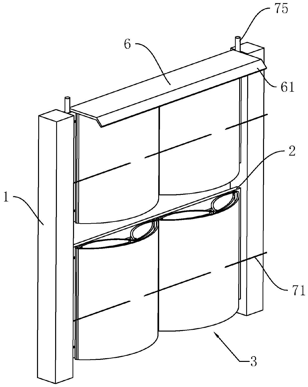 Anti-collision guardrail for municipal engineering