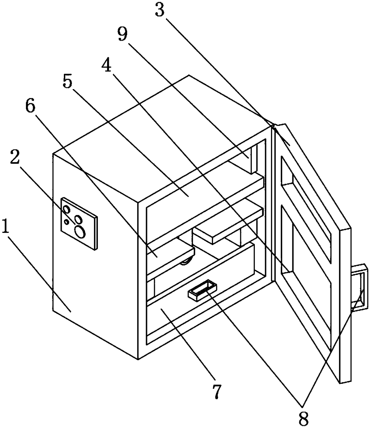 Medical apparatus disinfecting box