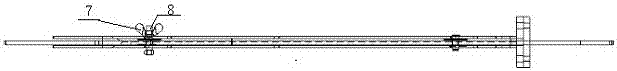 Automatic strapping machine pressure material support material adjustment mechanism