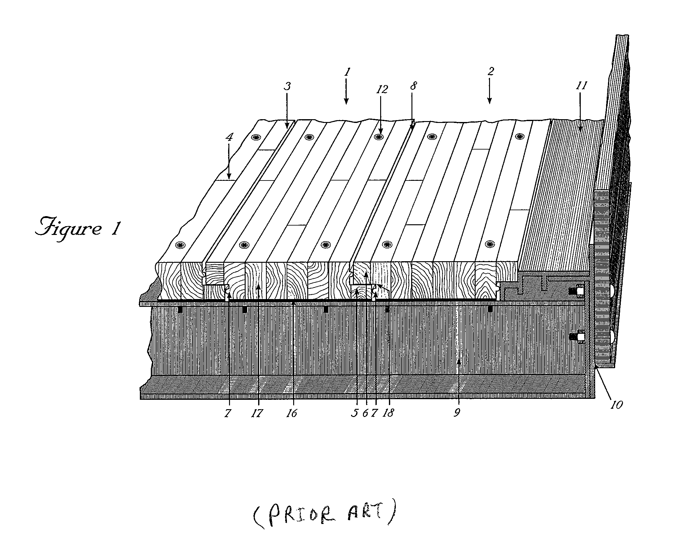 Flexible composite lap joint for trailer flooring