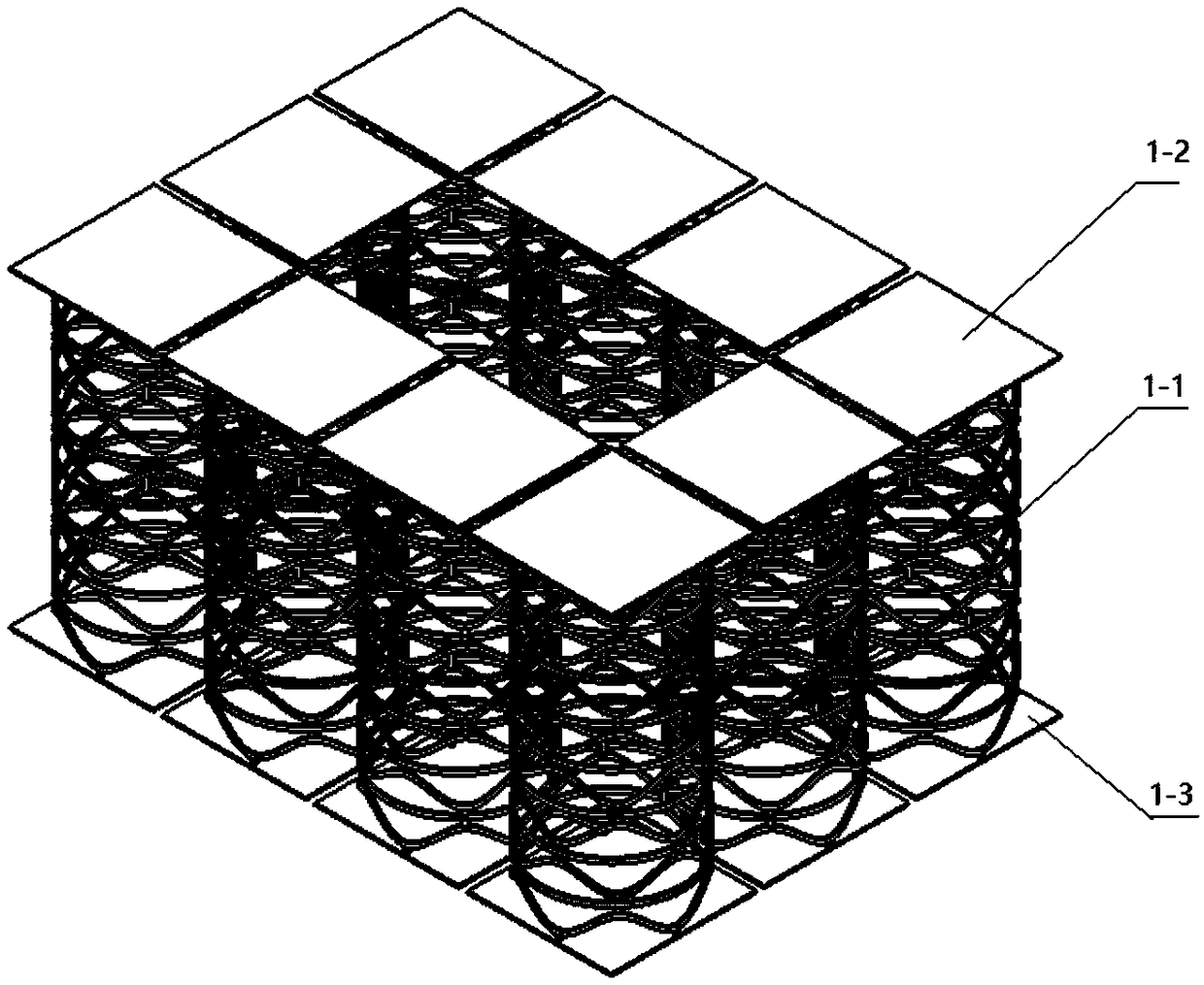 Annular wavy periodic floating raft