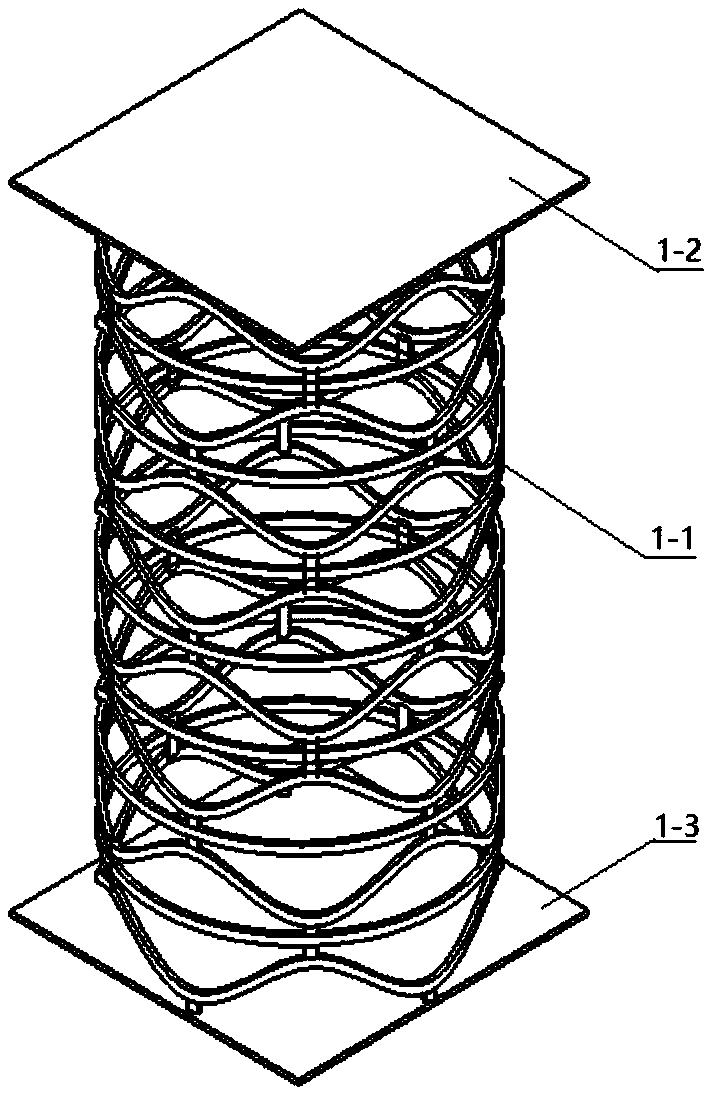 Annular wavy periodic floating raft