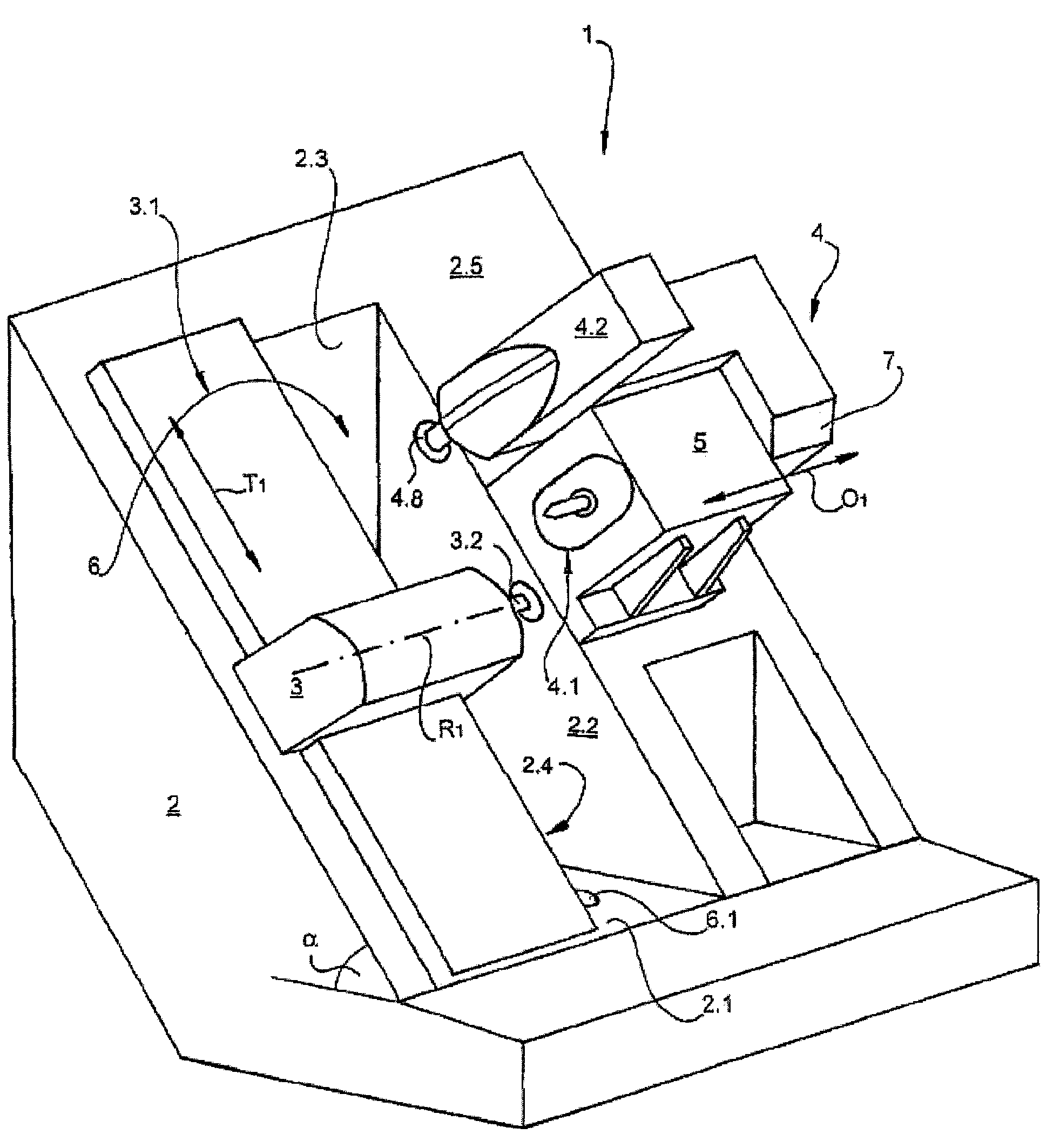 Device for milling and lathing