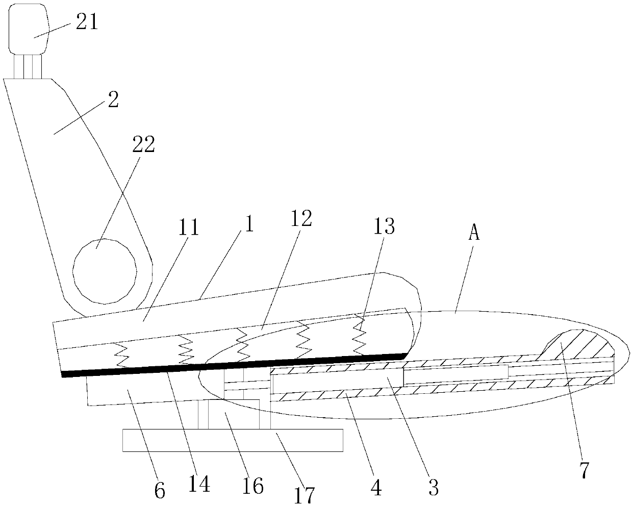 Car seat with leg supporting function