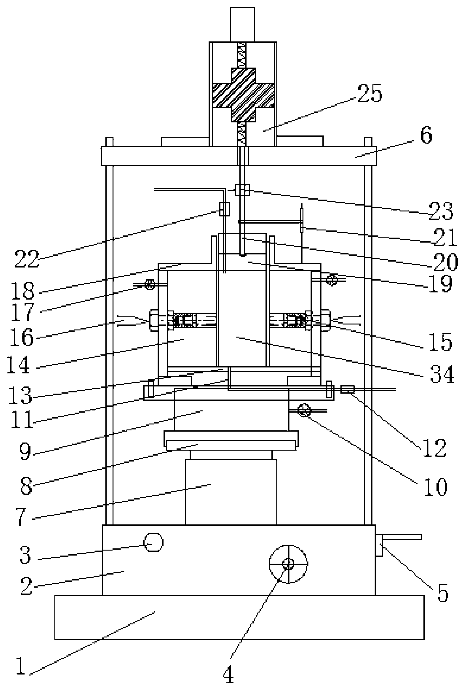 Dynamic true-triaxial apparatus for soil