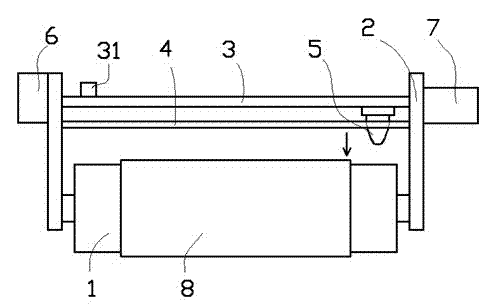 Self-cutting cotton rolling device