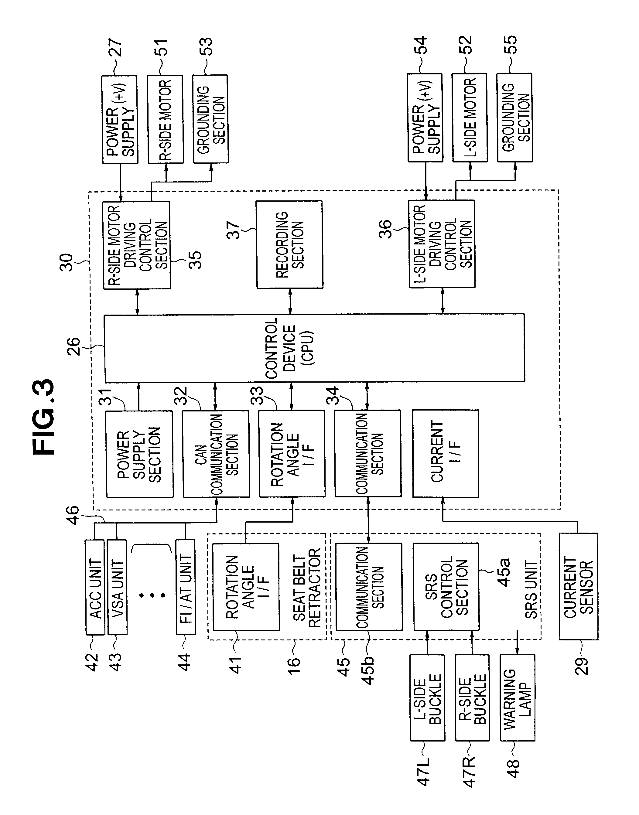 Vehicle seat belt apparatus