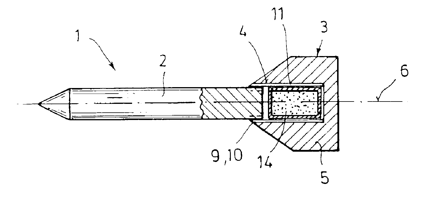 Incendiary composition for a fin-stabilized kinetic energy projectile