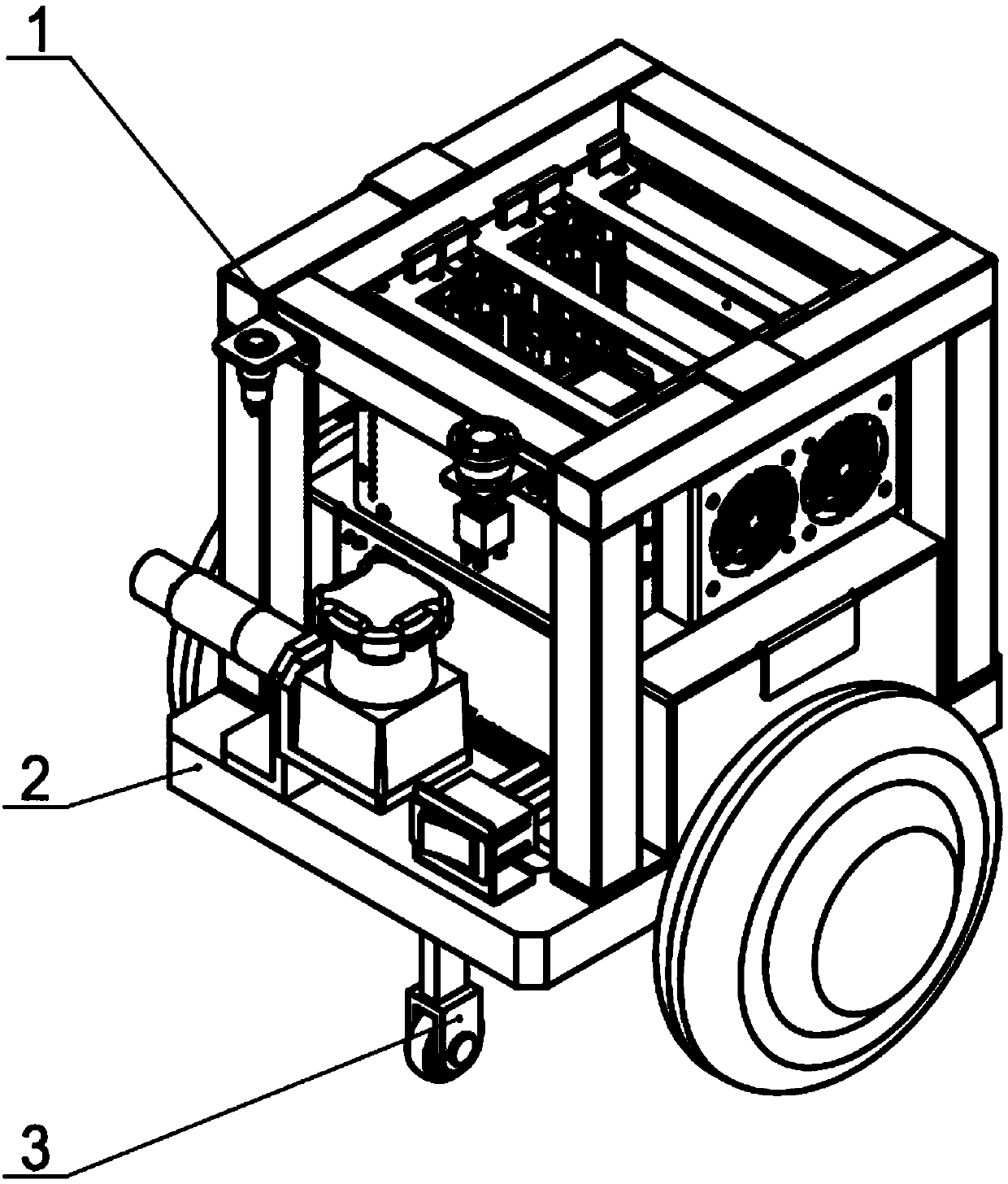 Single-drive dual-support bracket and self-balancing system