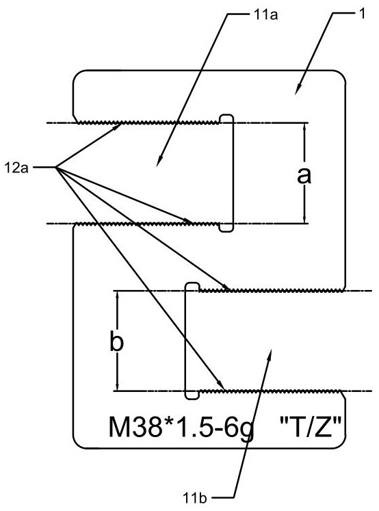 External thread rapid detection tool, manufacturing method and using method thereof