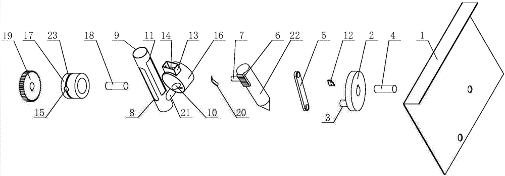 Gear-rack driven hole sowing and seed discharging mechanism for seed discharger with hole wheel