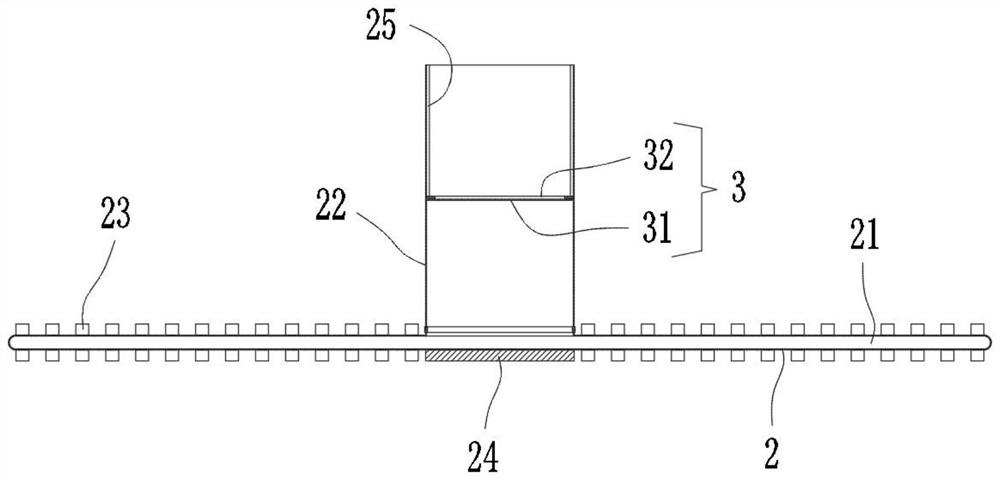 Leveling device for prefabricated concrete pavement slab and leveling method thereof