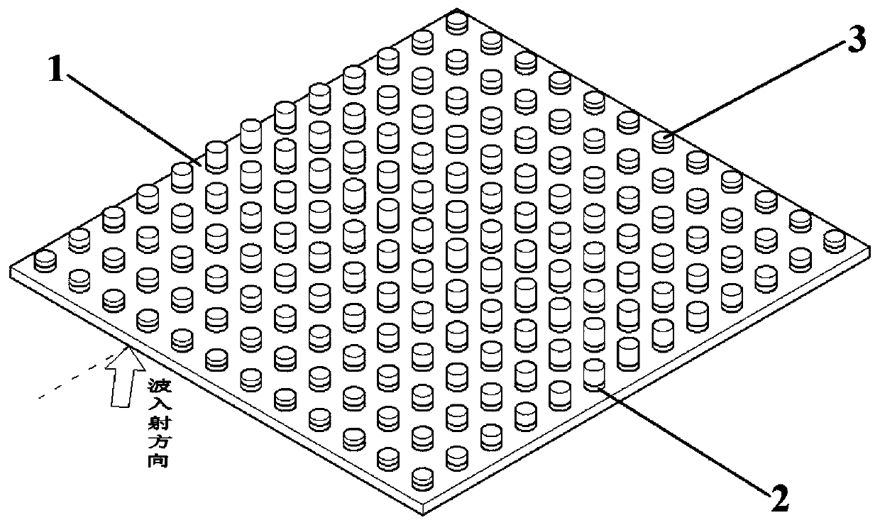 Projected periodic structure plate with gradient refractive index