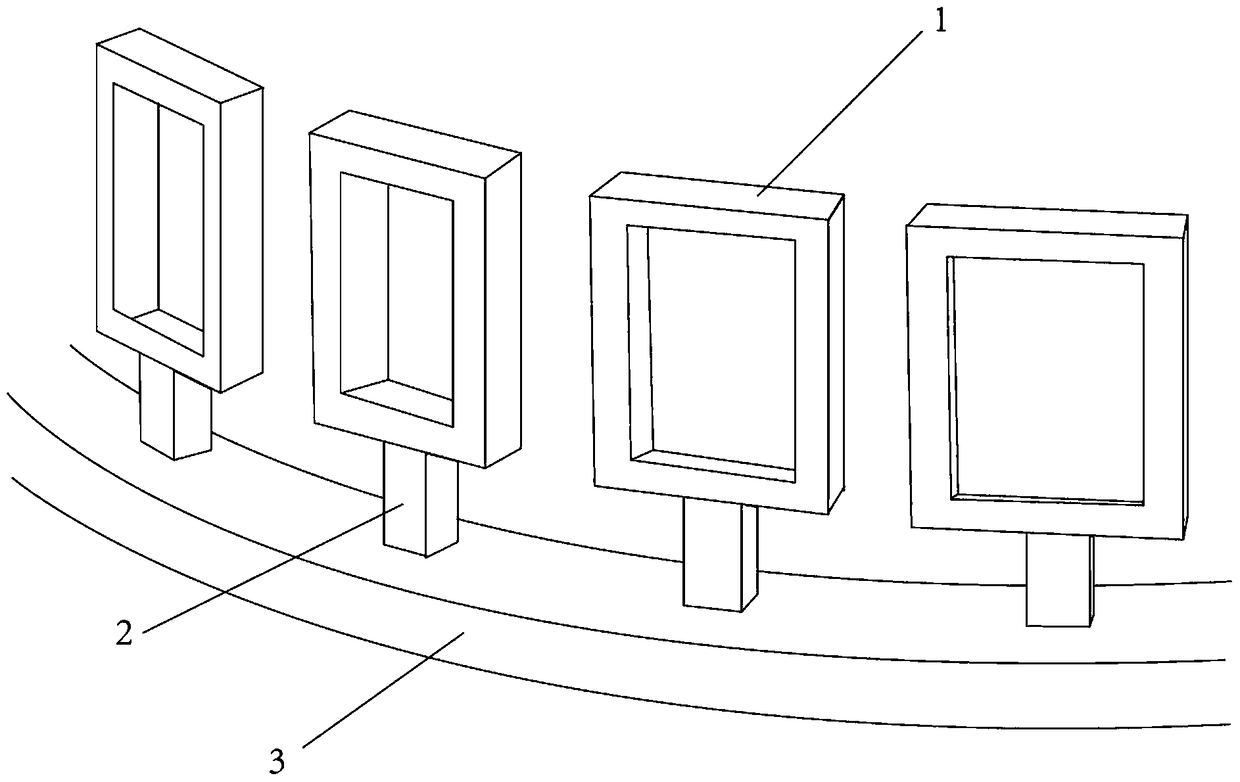 Bracket positioning frame and bracket positioning frame manufacturing method