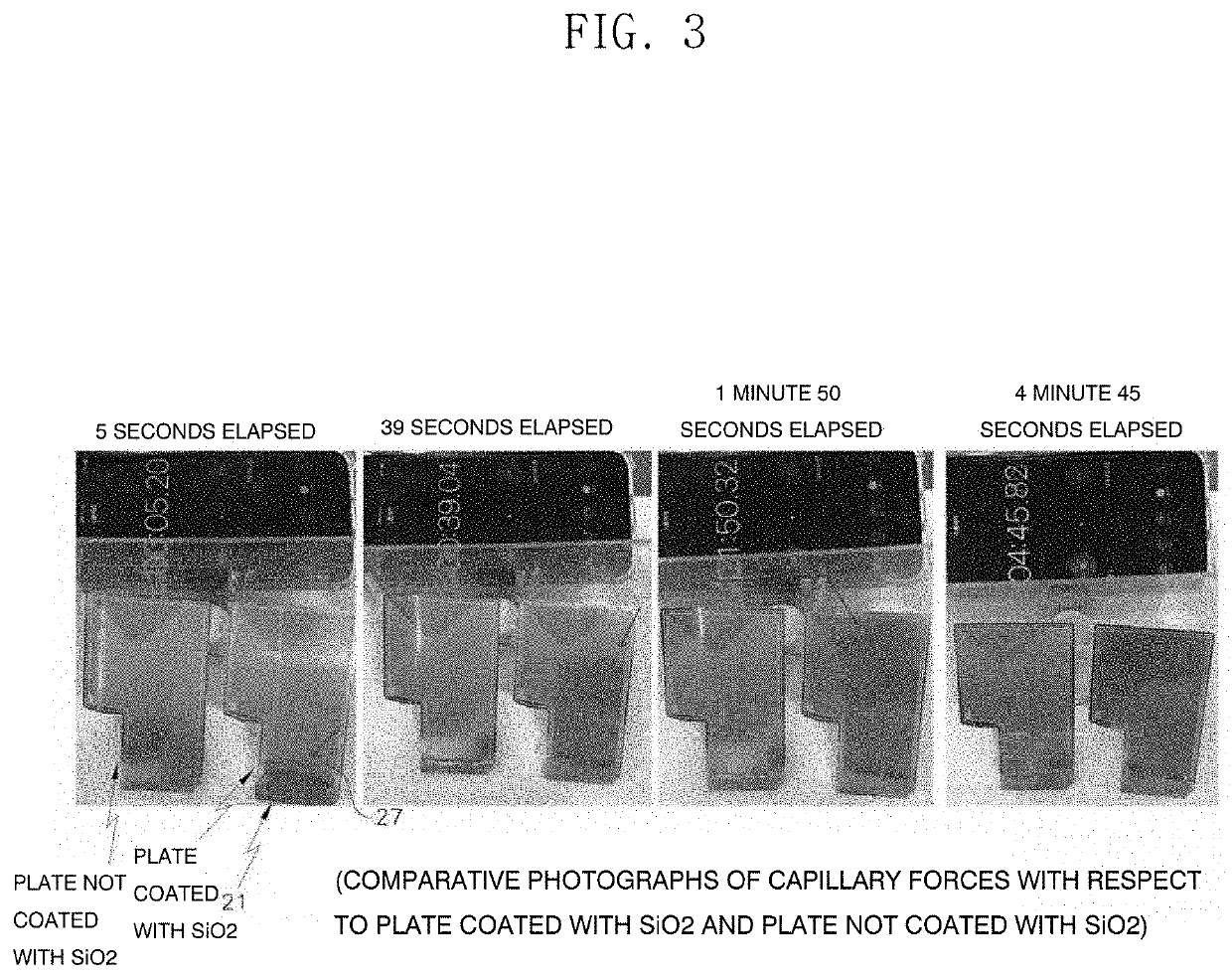 Smartphone vapor chamber of stainless steel material coated with sio2