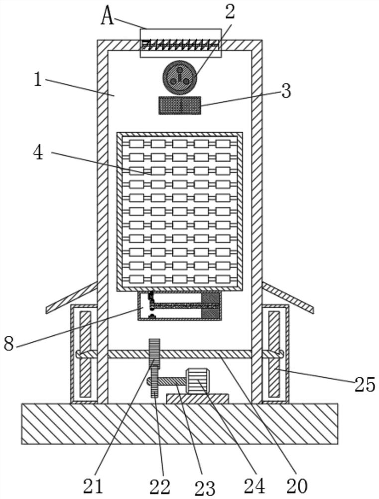 Charging pile with heat dissipation and protection functions for new energy automobile