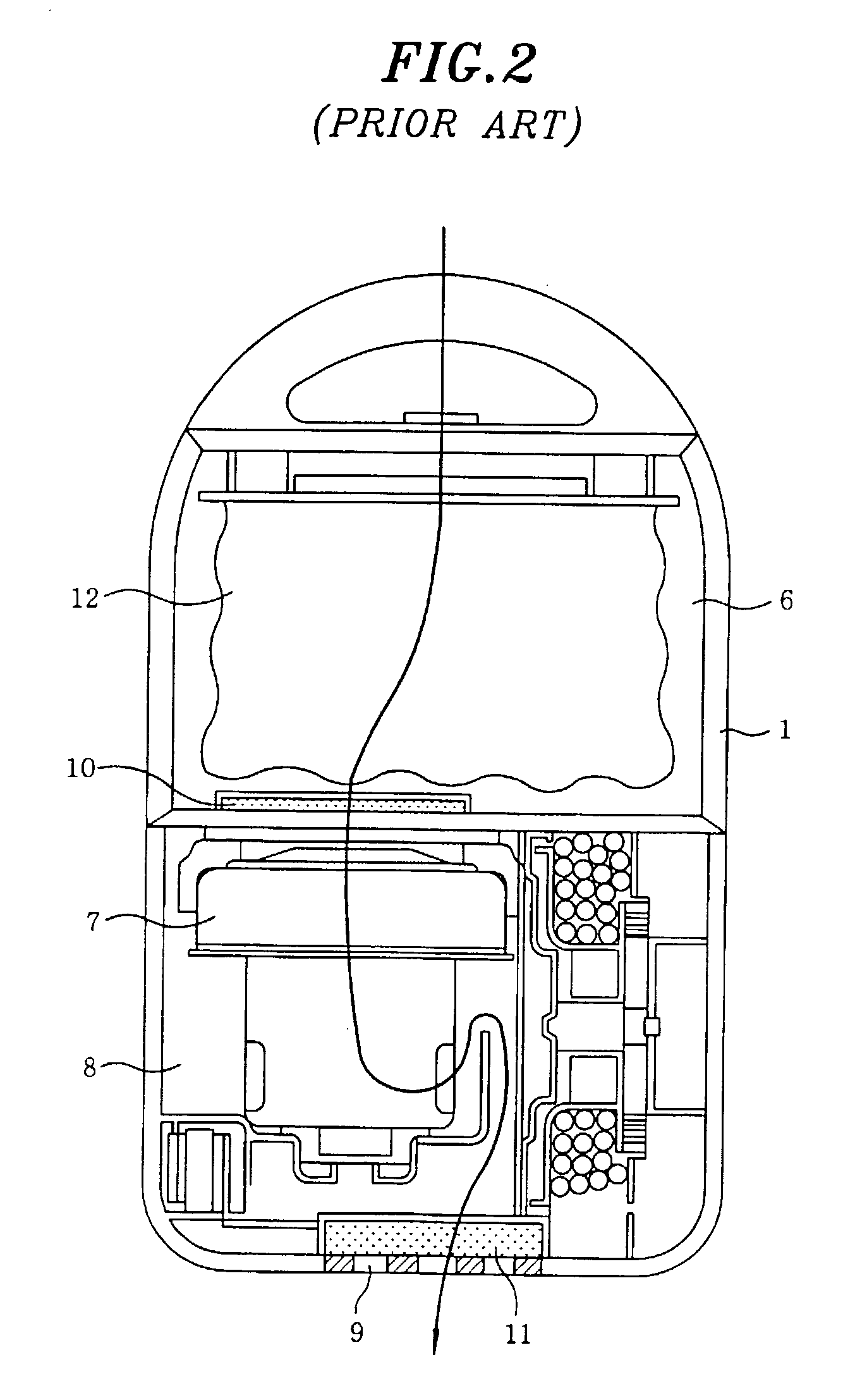 Vacuum cleaner having an ion generator