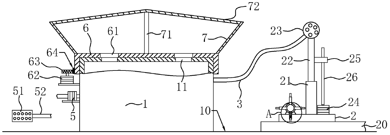 Maintenance system for green belt of sponge city