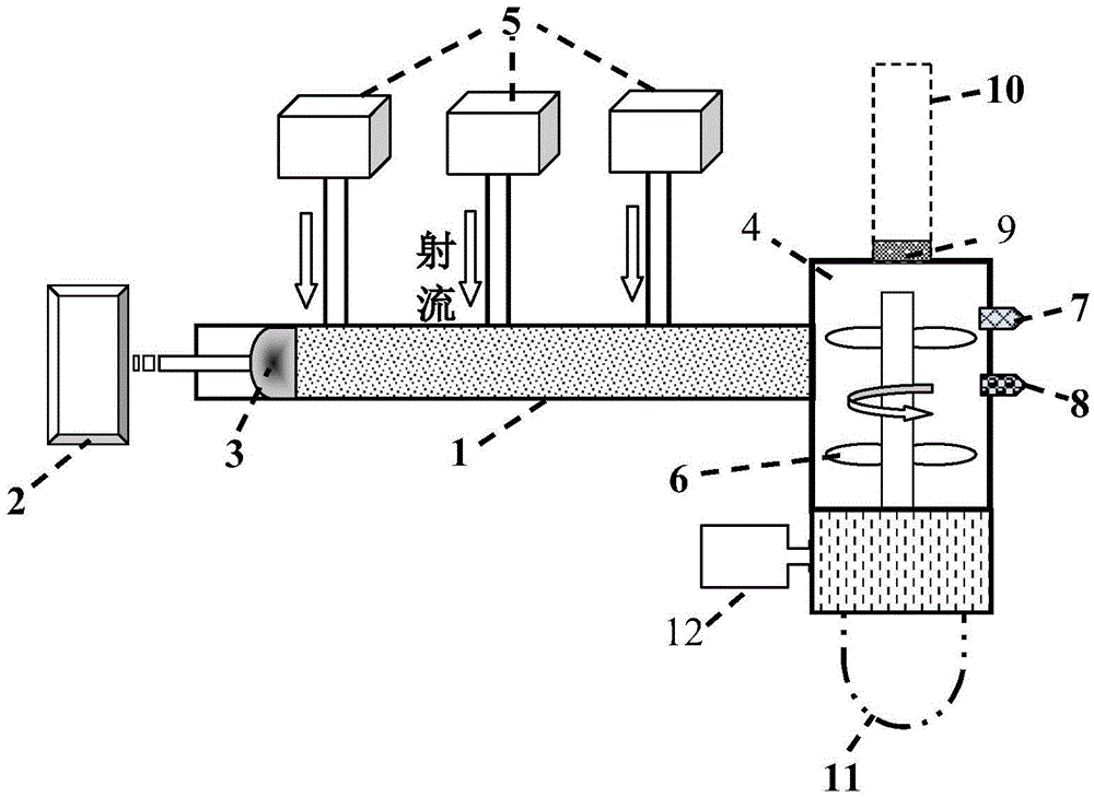 Experiment method and experiment device for decomposing hydrate