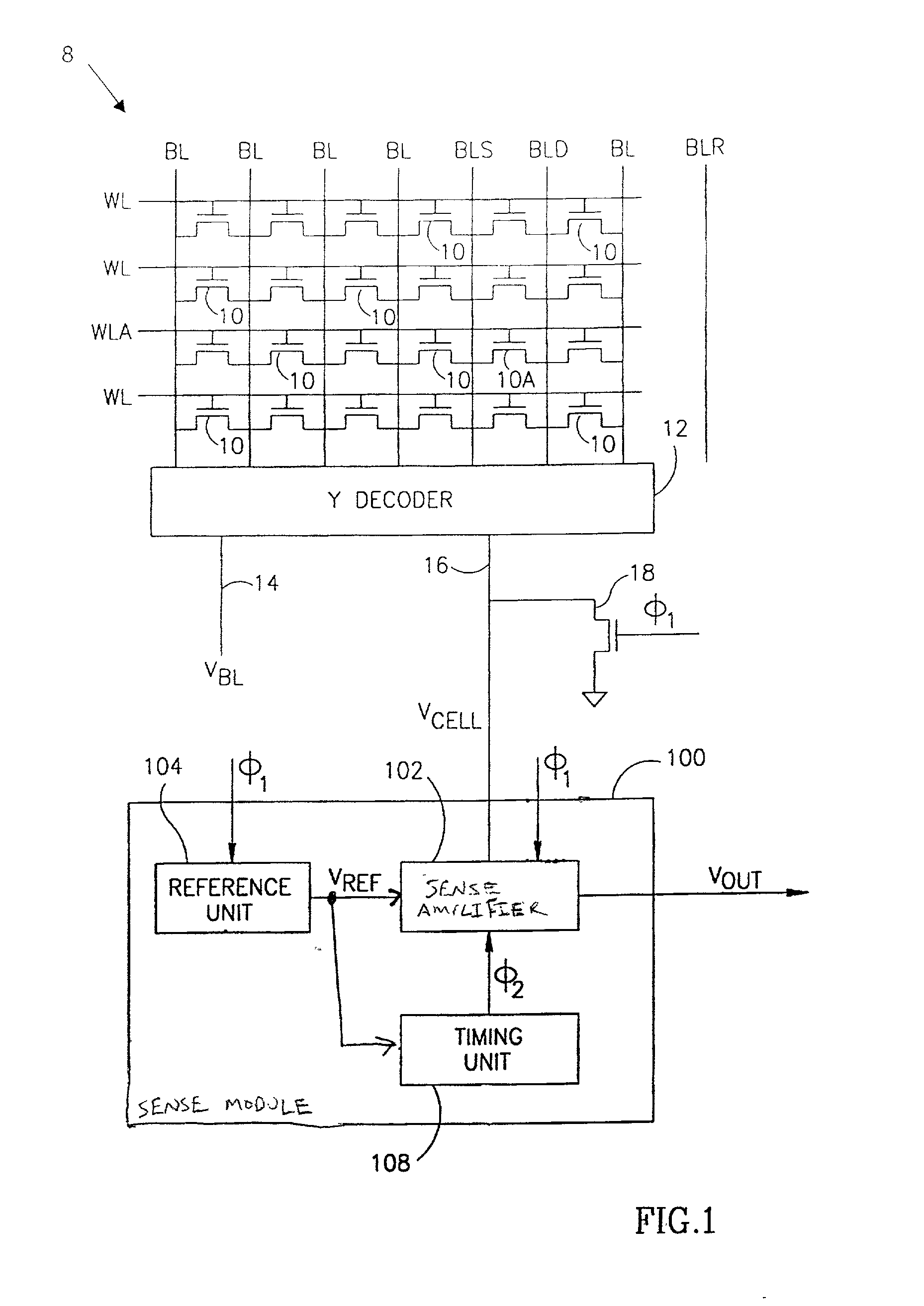 Architecture and scheme for a non-strobed read sequence