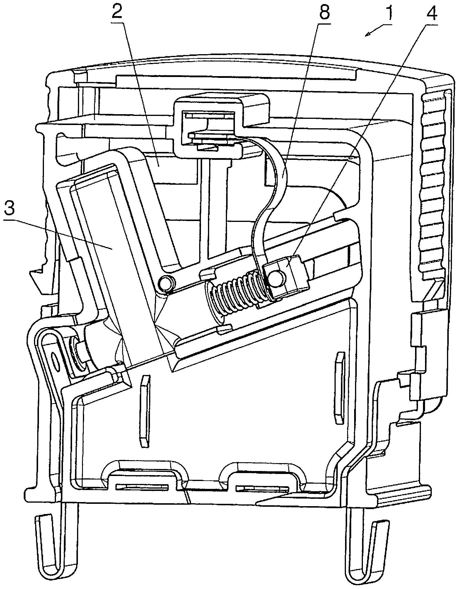 Overvoltage protection device having at least one surge arrester