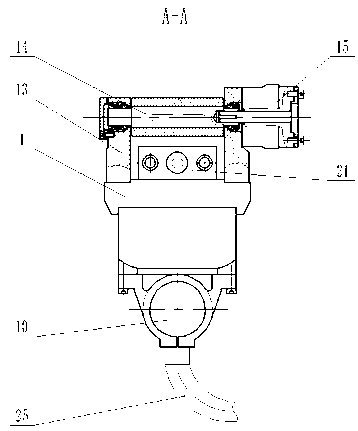 Measuring processing performing head applicable to hole forming in aircraft skin