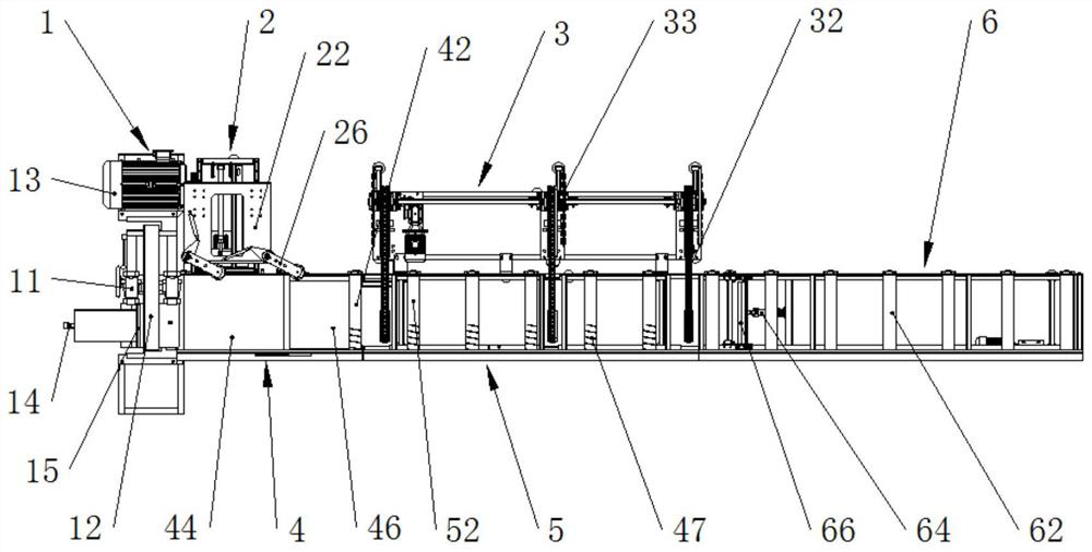 Automatic discharging conveying line of sports car band sawing machine