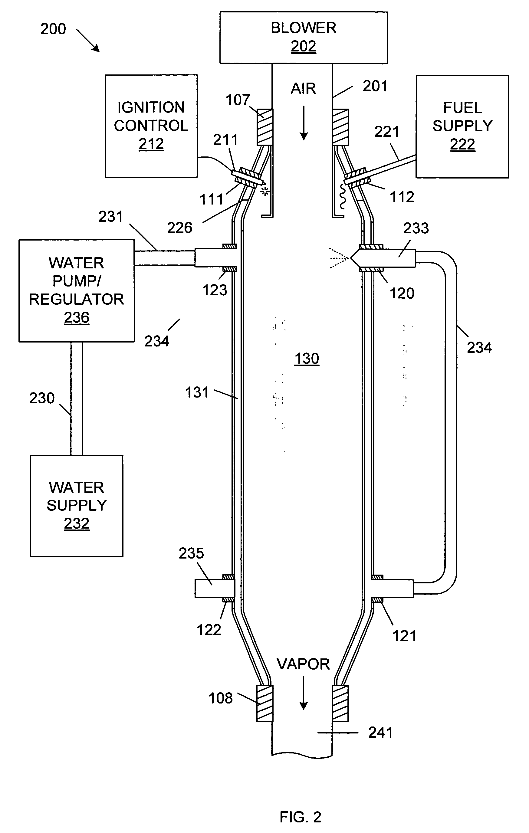 Vapor generator with preheater and method of operating same