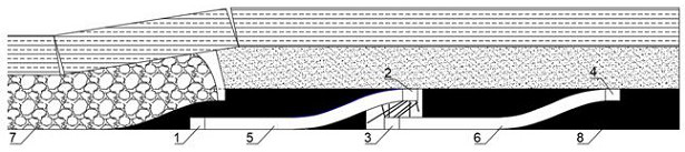 Grouting method and device for adjacent gate roads in internal staggered type dislocation coal mining method