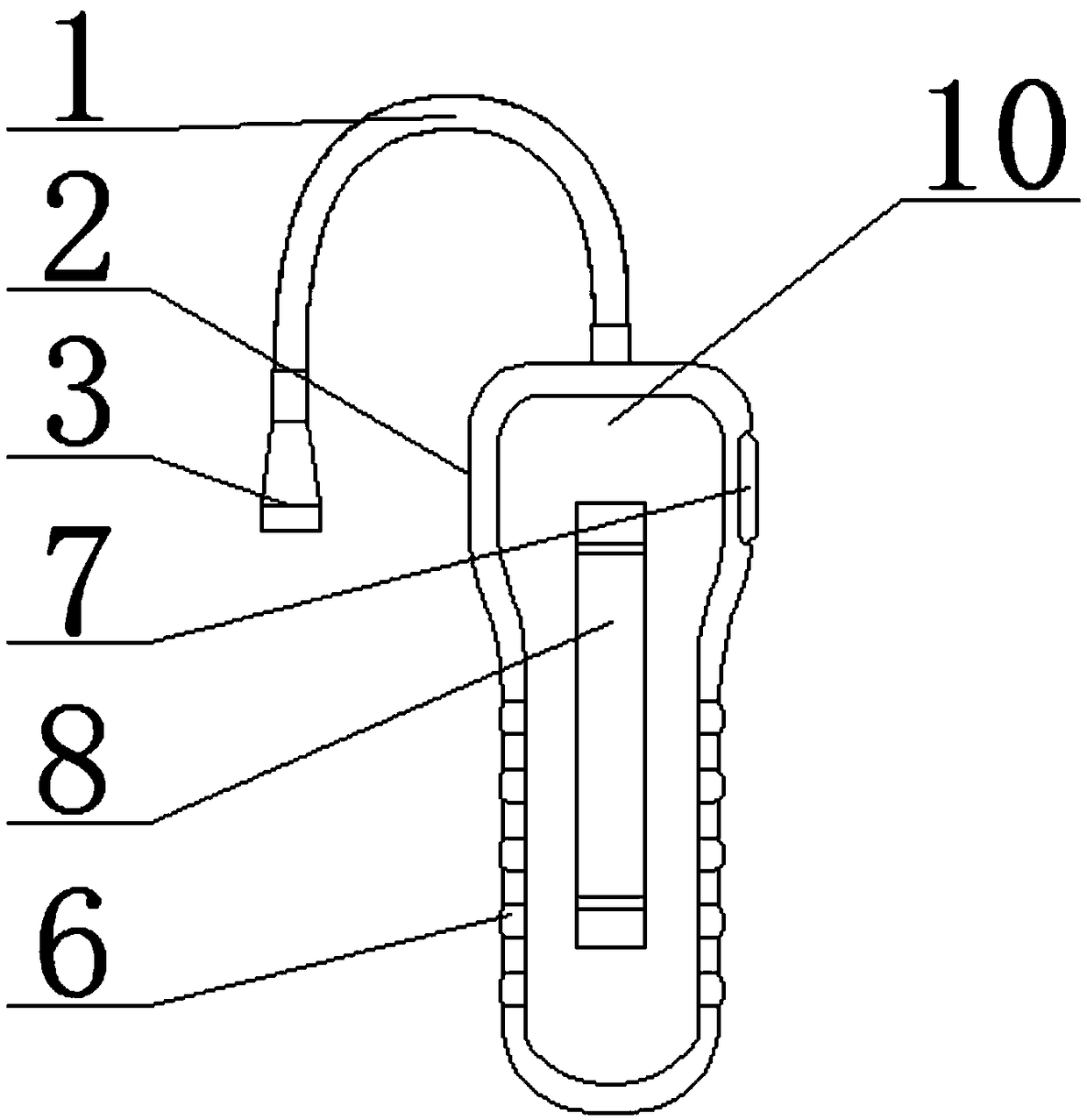 Portable gas detector and use method thereof