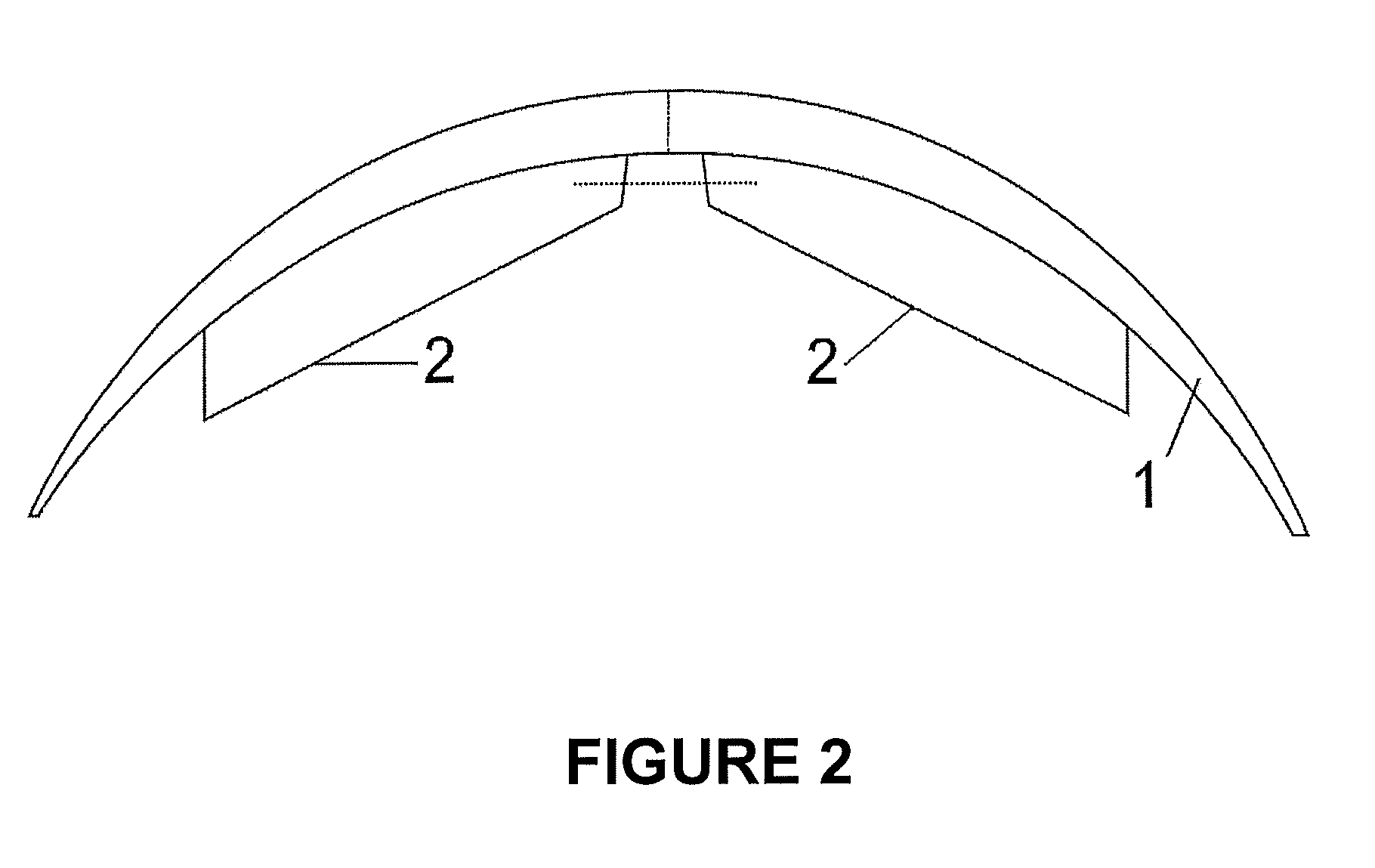 One-piece lens with surplus inner optical material