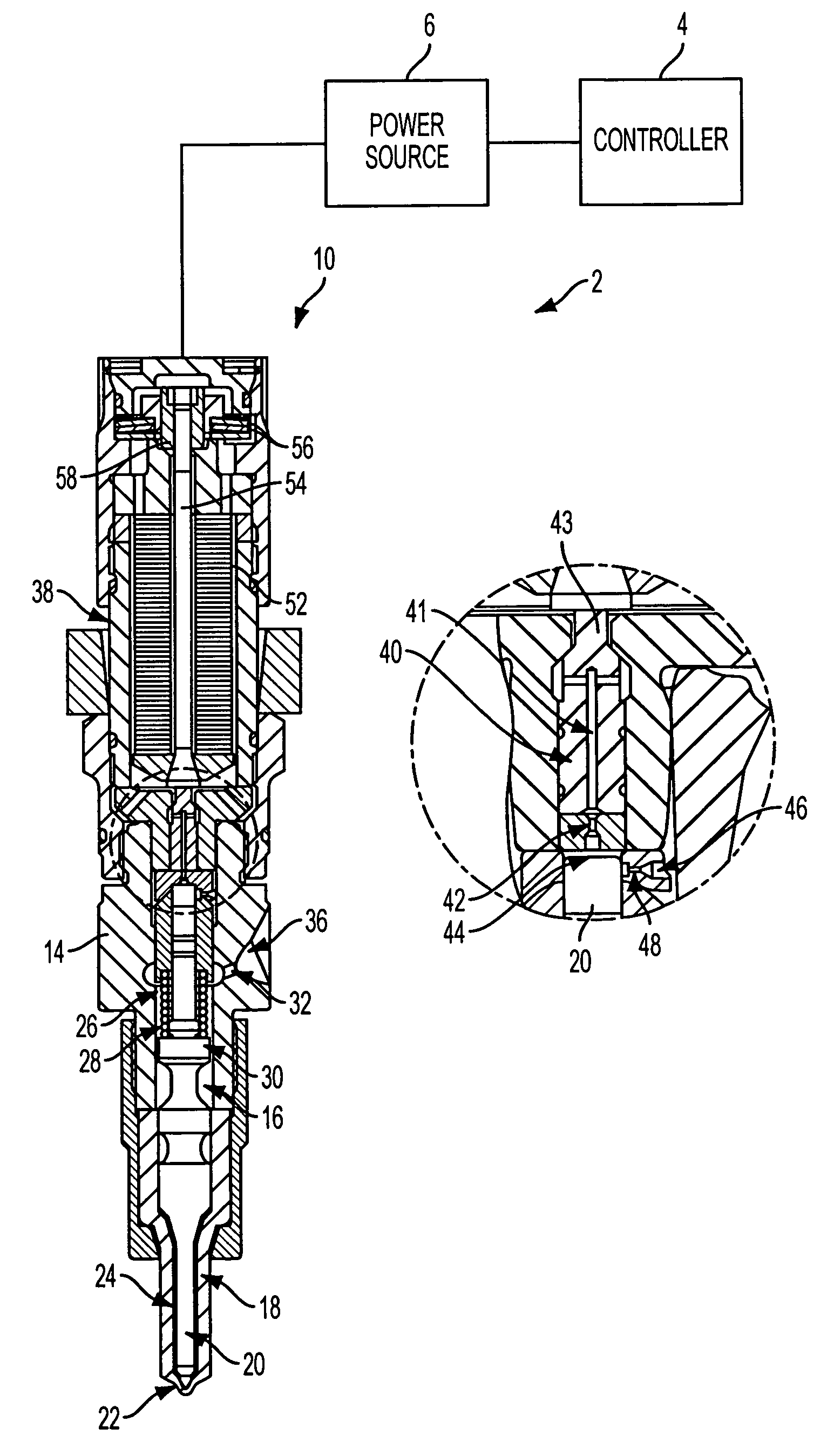 Piezoelectric fuel injection system with rate shape control and method of controlling same