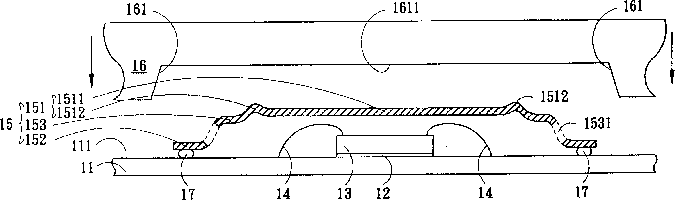 Radiating fin and its packing structure