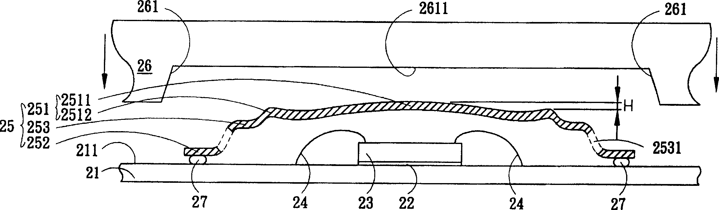 Radiating fin and its packing structure