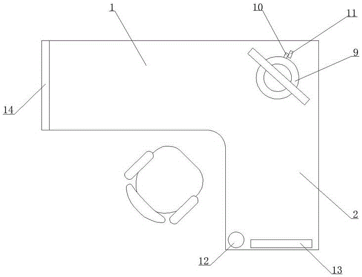 Multifunctional office table special for secretary