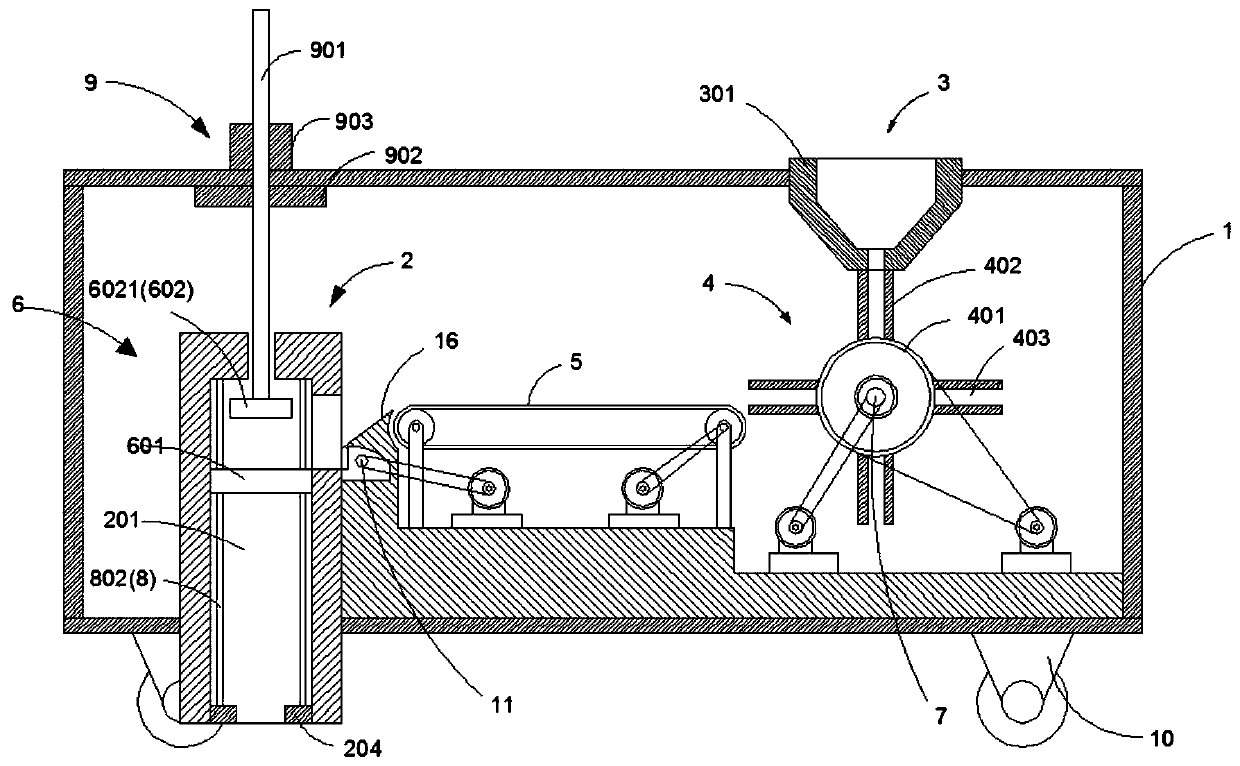 Automatic type setting machine for floor tile laying