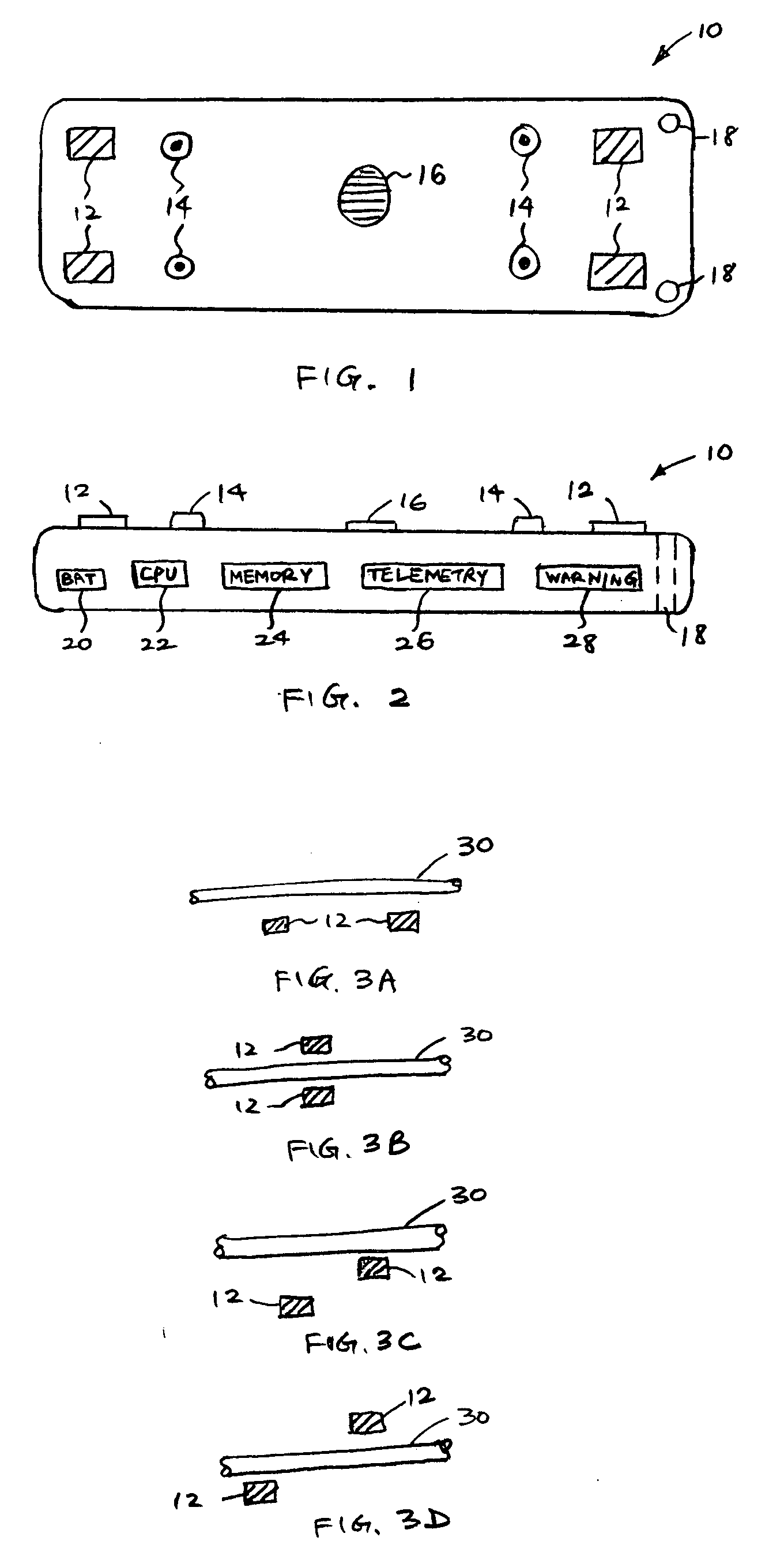 Portable device for monitoring electrocardiographic signals and indices of blood flow