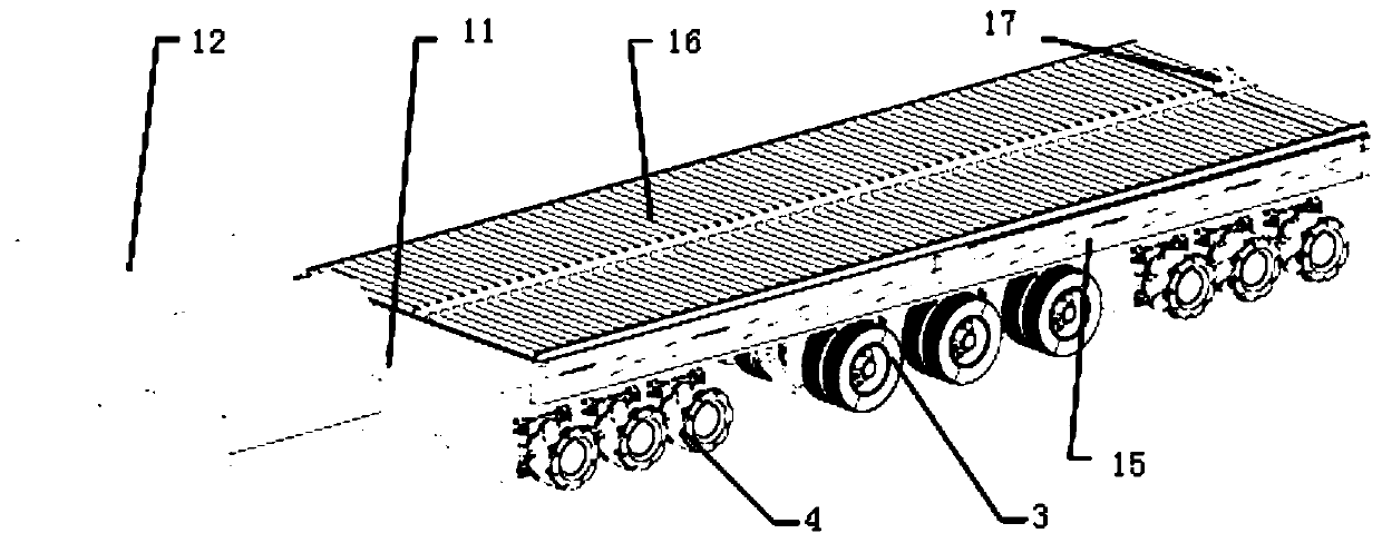 Heavy-load transshipment docking AGV device