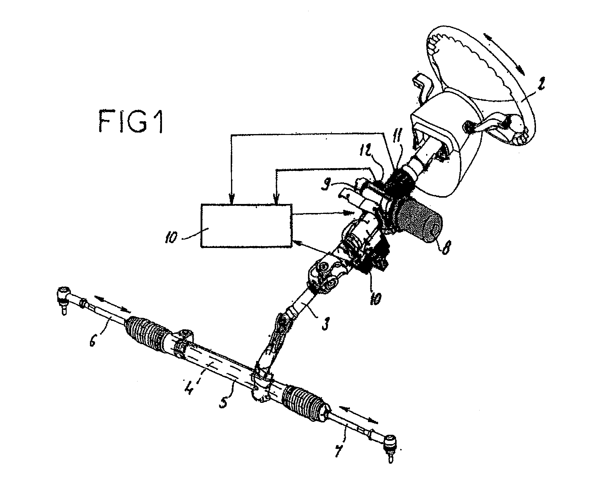 Power assisted steering for an automobile