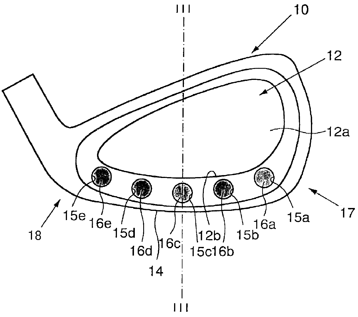 Iron golf club head including weight members for adjusting center of gravity thereof