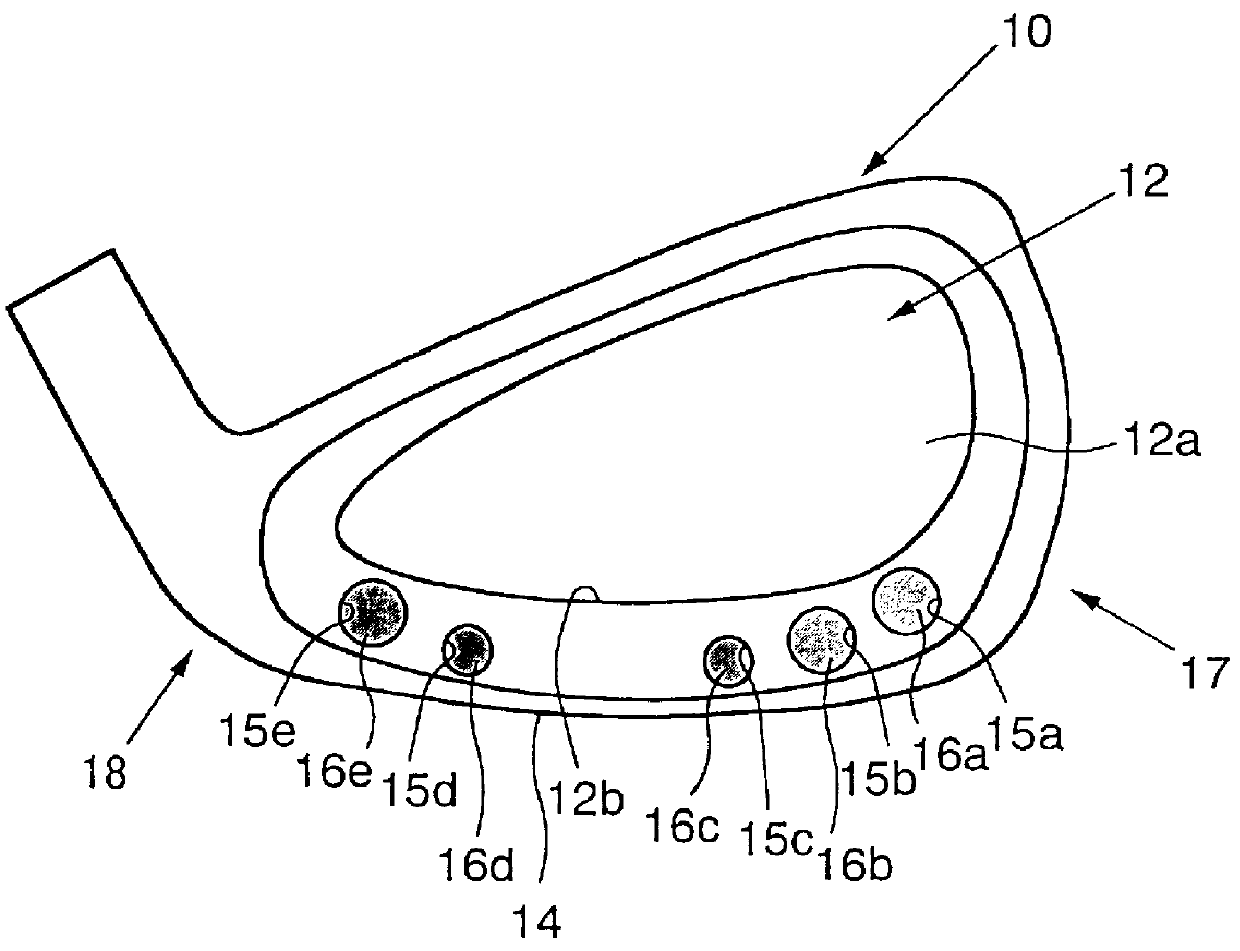 Iron golf club head including weight members for adjusting center of gravity thereof