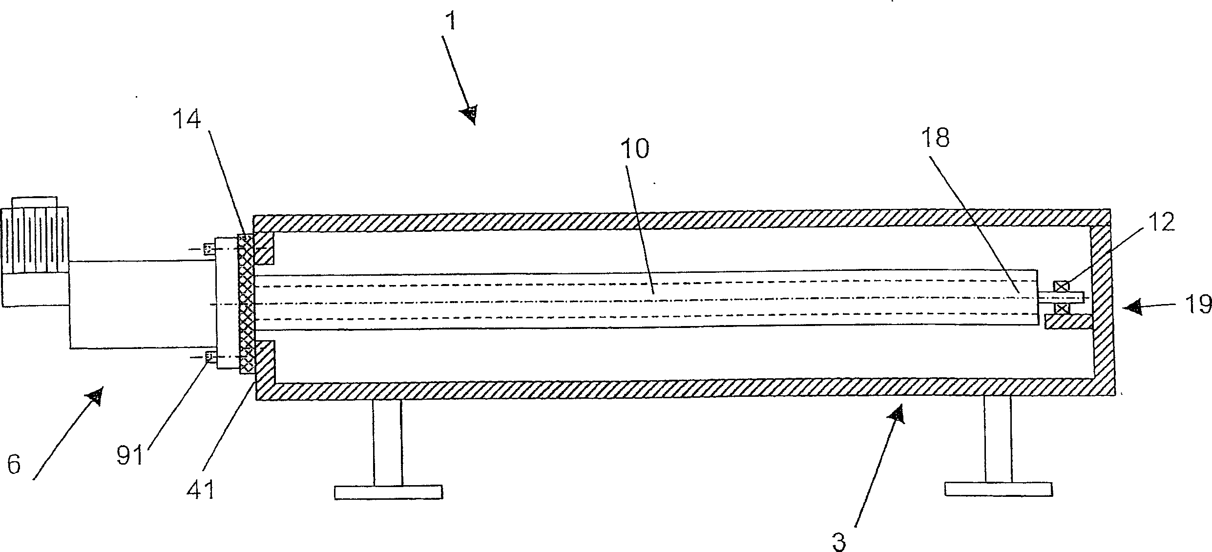 Vacuum-coating machine with motor-driven rotary cathode