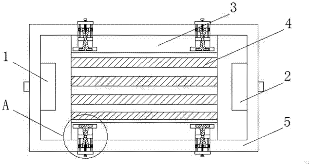 Diesel engine water tank placement device