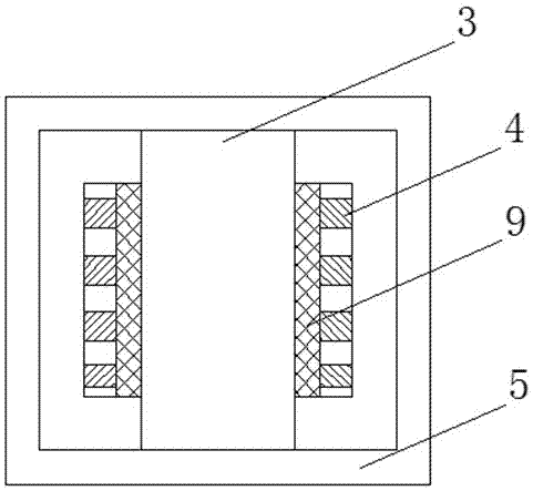 Diesel engine water tank placement device