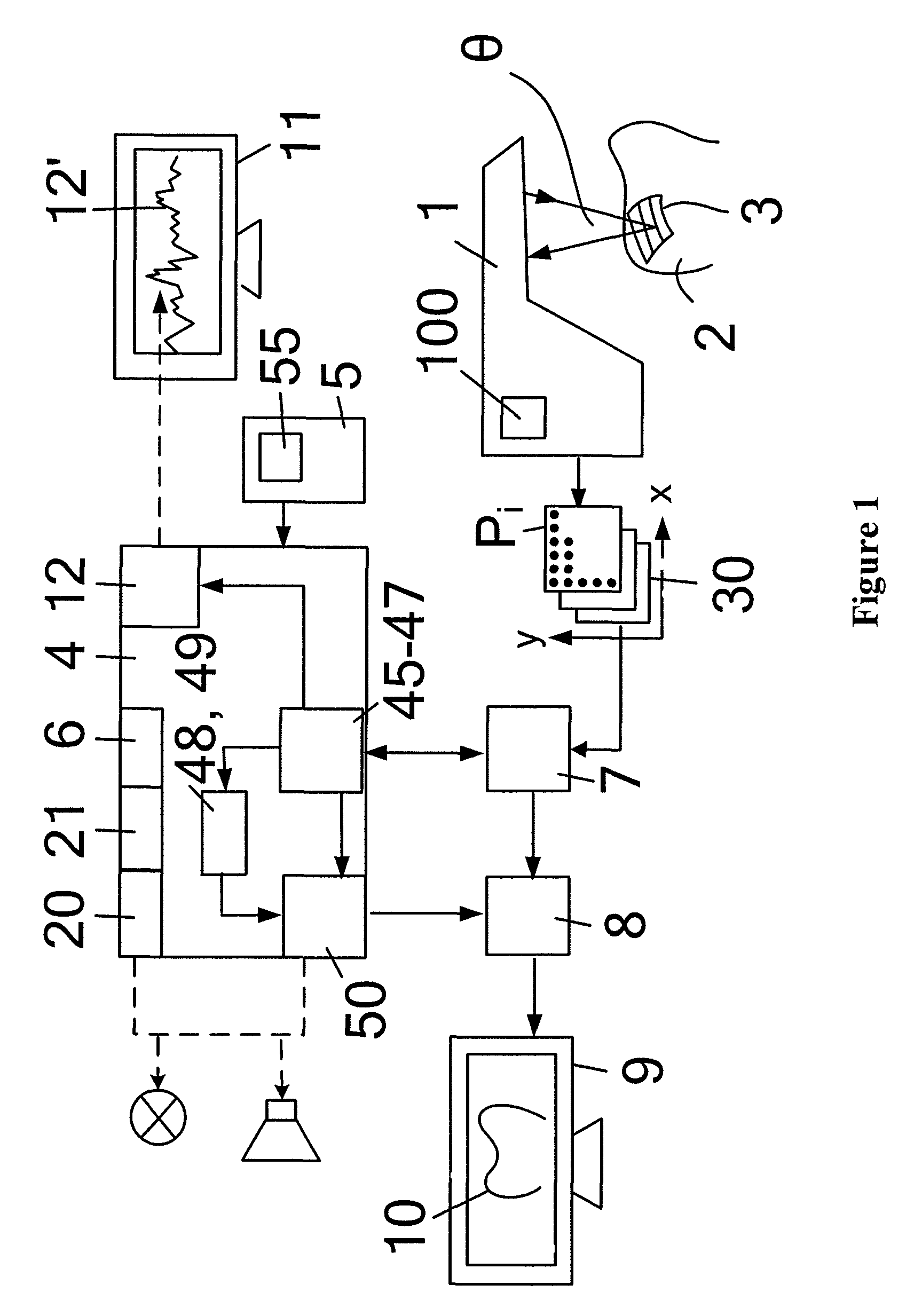 Method and device for optical scanning of three-dimensional objects by means of a dental 3D camera using a triangulation method